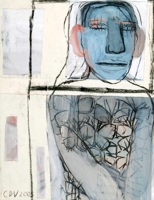 Wade, 50 x 65 cm, gem. techn. op doek, 2005